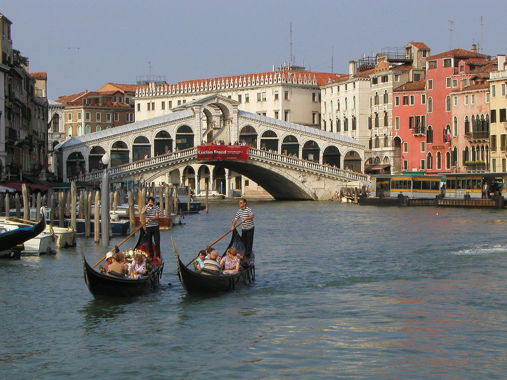 Venice Gondola - Rialto Bridge , HD Wallpaper & Backgrounds