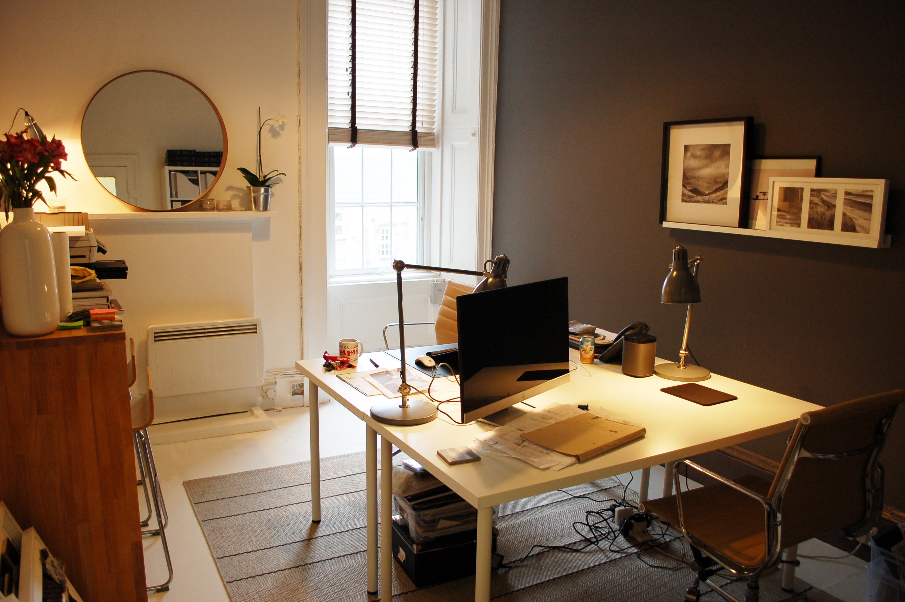 Study Room Set - Smart Small Office Design , HD Wallpaper & Backgrounds