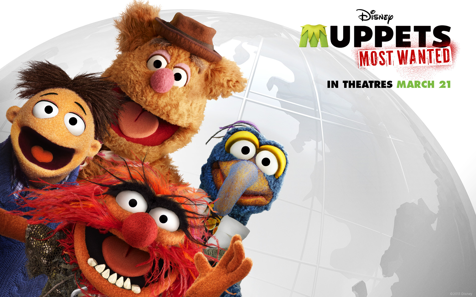 The Muppets Wallpaper - Muppets Most Wanted Animal , HD Wallpaper & Backgrounds