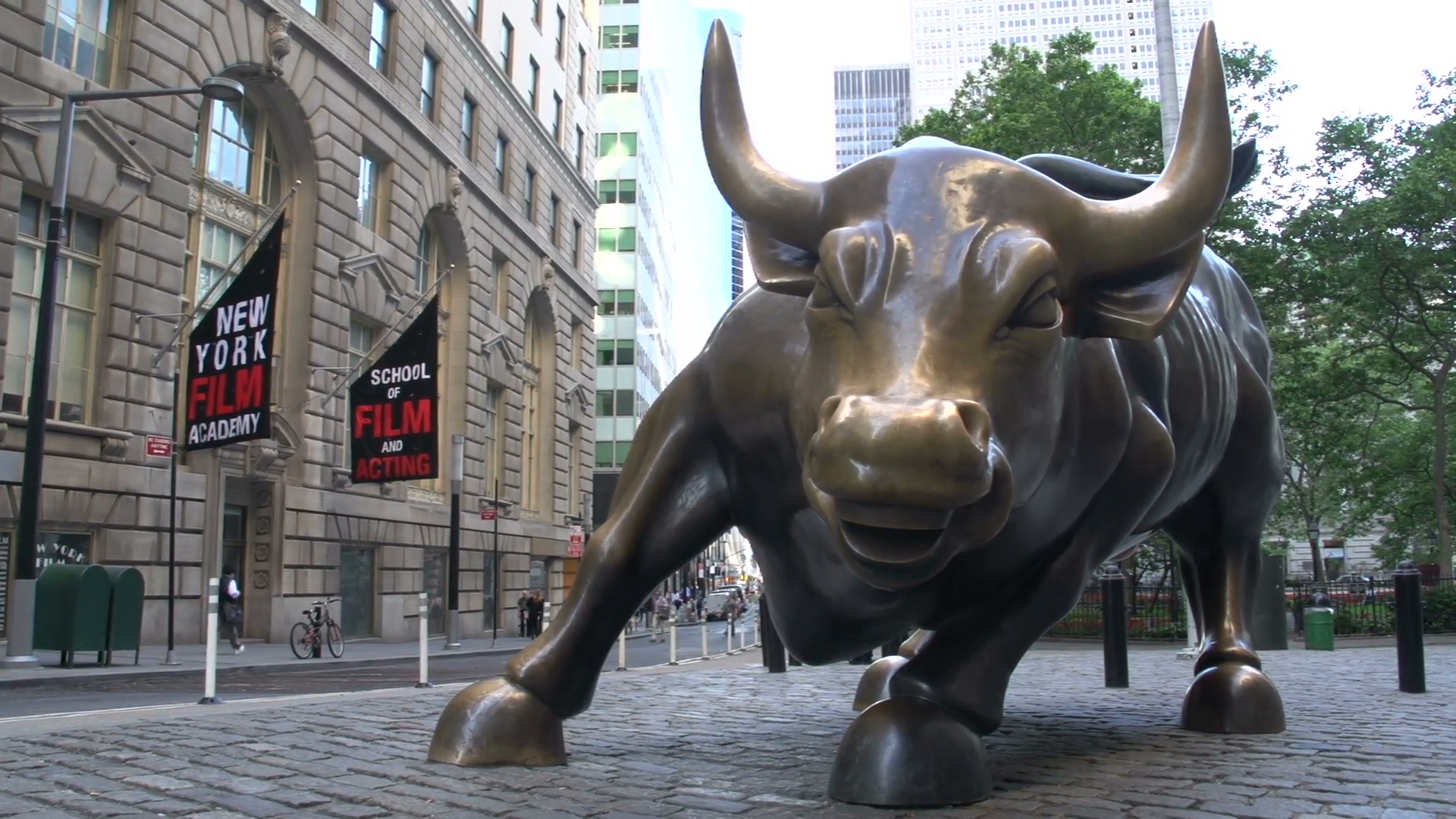 Charging Bull At Wall Street In Manhattan, New York - Charging Bull , HD Wallpaper & Backgrounds