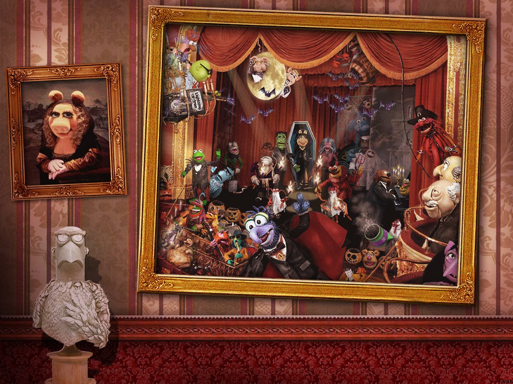 Adorable Muppets Christmas Wallpaper - Miss Piggy Mona Lisa , HD Wallpaper & Backgrounds