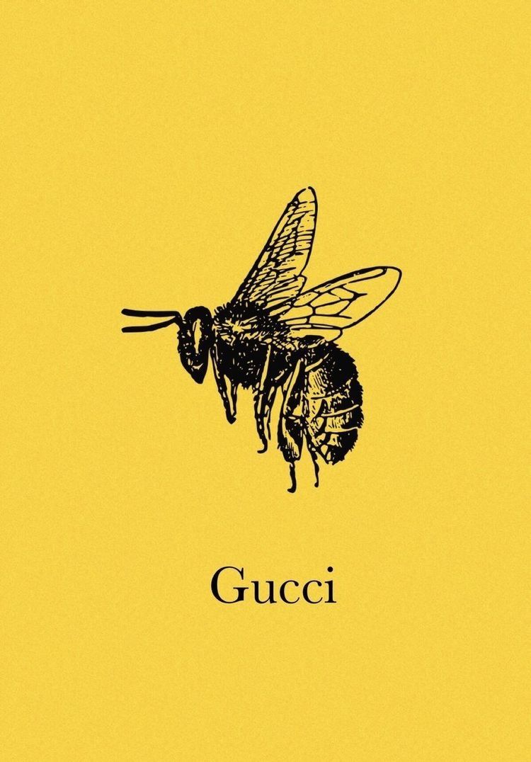 Iphone Wallpaper Yellow, Gucci Wallpaper Iphone, Iphone - Gucci Bee Yellow , HD Wallpaper & Backgrounds