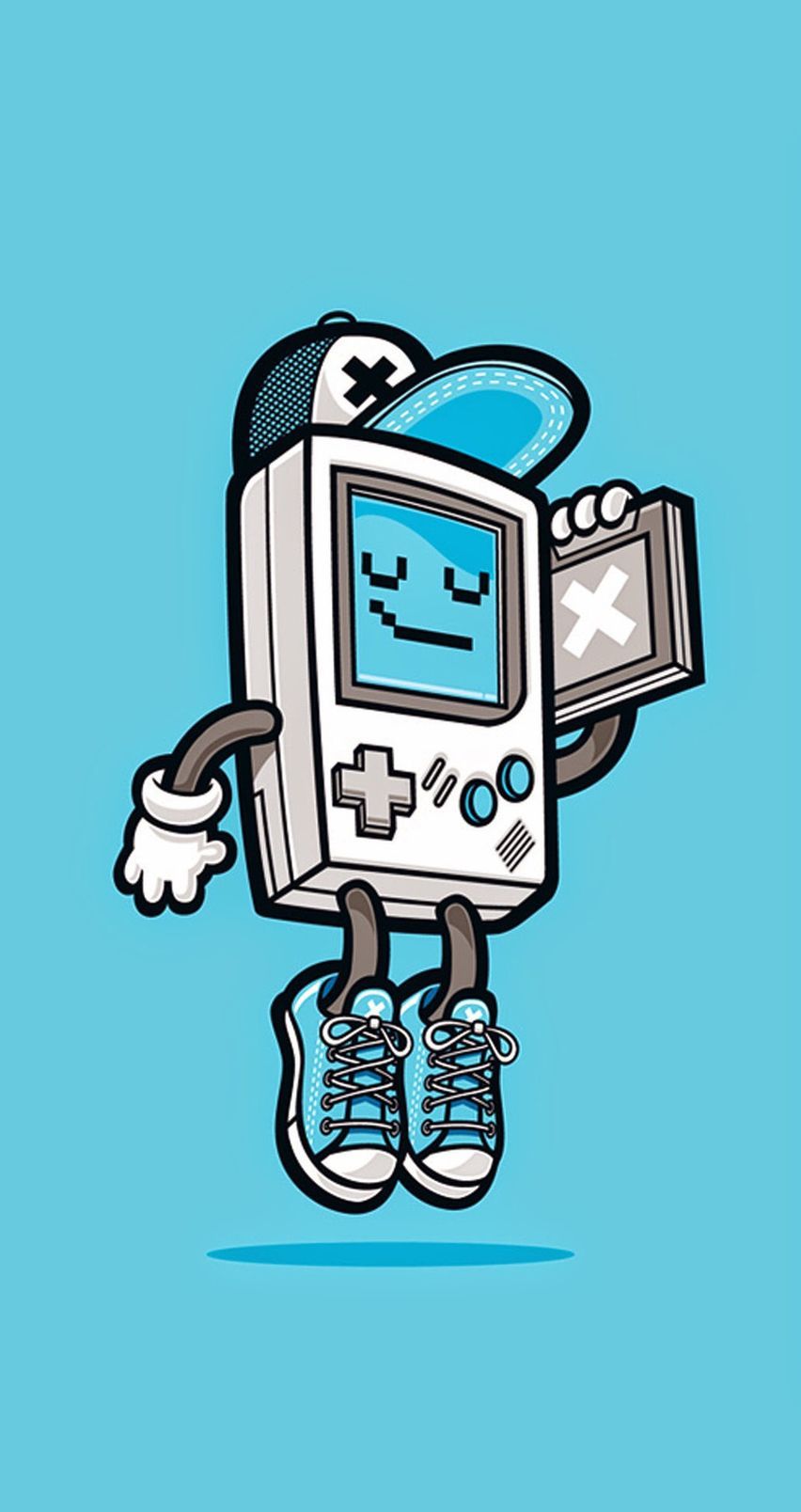 Cute Funny Pop Art Cartoon Wallpaper For Iphones Gameboy - Gameboy Art , HD Wallpaper & Backgrounds