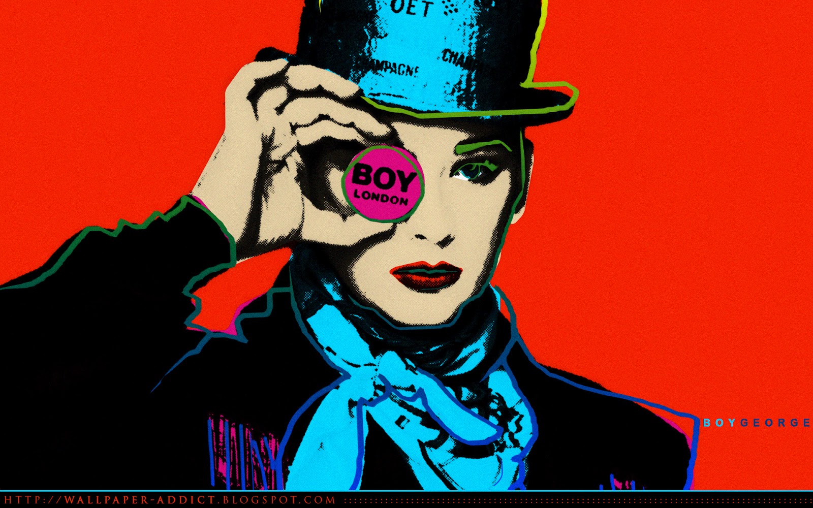 Andy Warhol Wallpaper - Andy Warhol Boy George , HD Wallpaper & Backgrounds