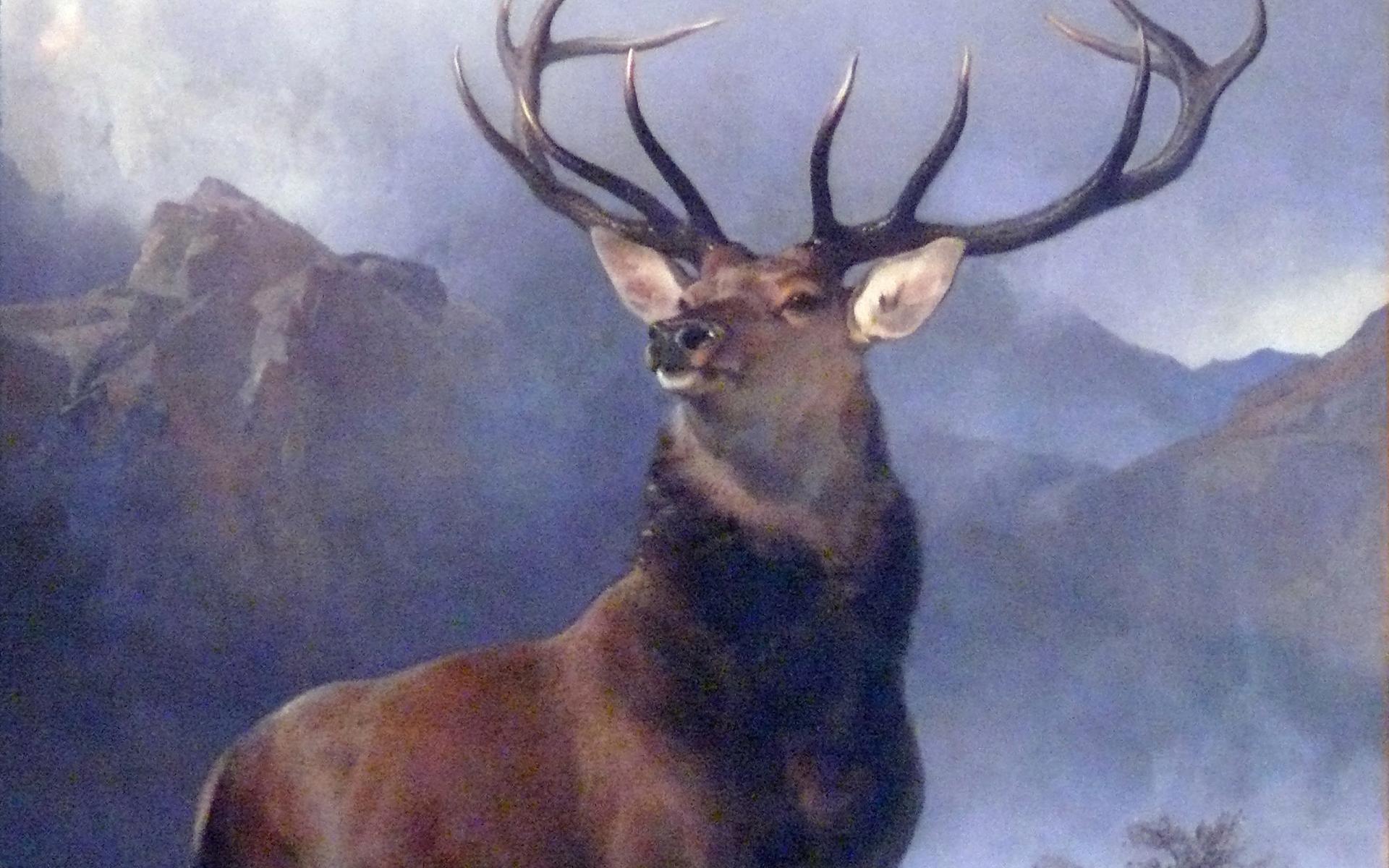 Edwin Henry Landseer Wallpapers, The Monarch Of The - Edwin Landseer Monarch Of The Glen , HD Wallpaper & Backgrounds