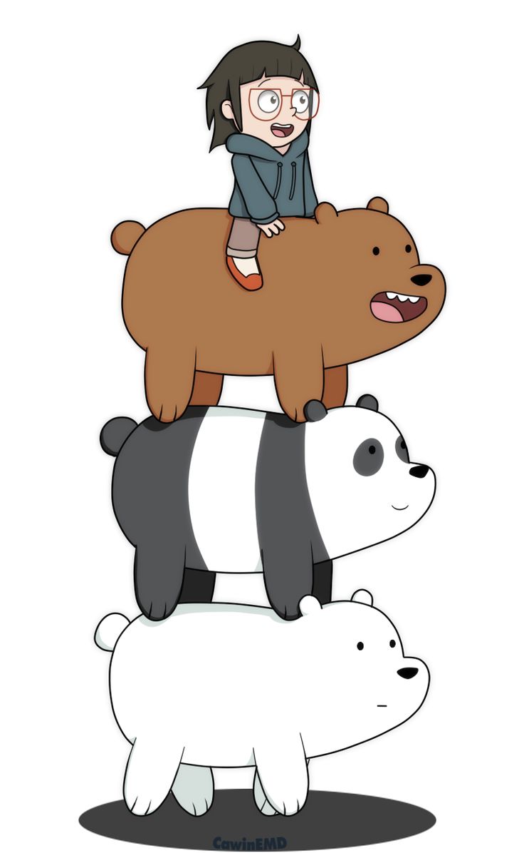 Ice Bear We Bare Bears Wallpaper - We Bare Bears With Chloe , HD Wallpaper & Backgrounds