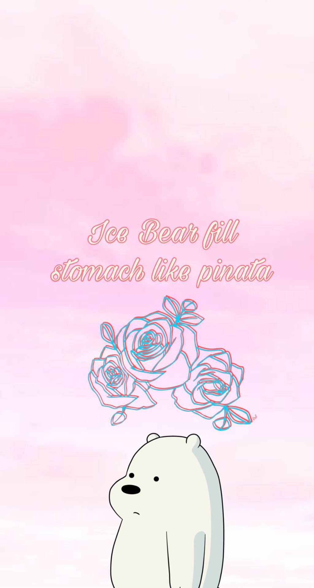 [we Bare Bears] Ice Bear Iphone Wallpaper ❄ - Iphone We Bare Bears Ice Bear , HD Wallpaper & Backgrounds