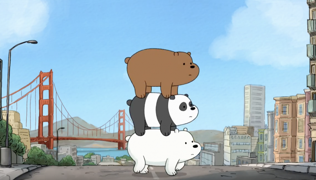 “there'd Be All Kinds Of Different Races In The Background, - We Bare Bears , HD Wallpaper & Backgrounds