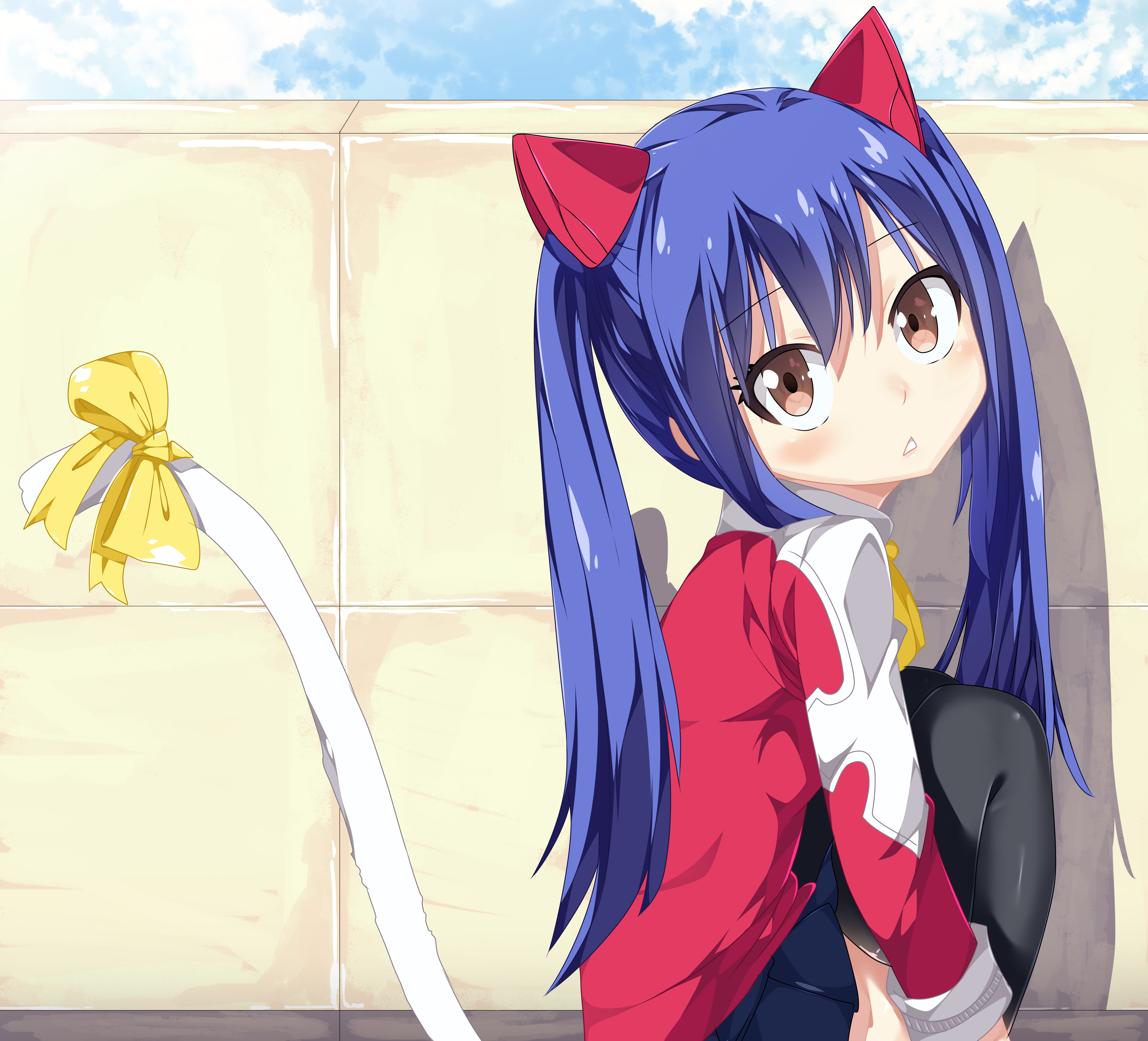 Wendy Marvell Wallpaper And Background - Wendy Fairy Tail , HD Wallpaper & Backgrounds