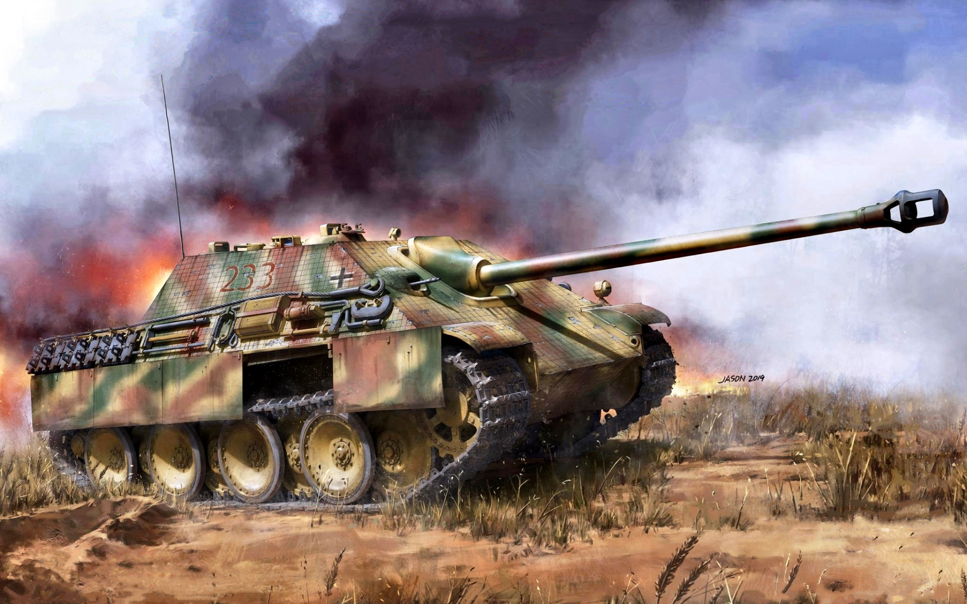 Jagdpanther, German Self-propelled Gun, World War Ii, - Takom Jagdpanther G1 Early , HD Wallpaper & Backgrounds