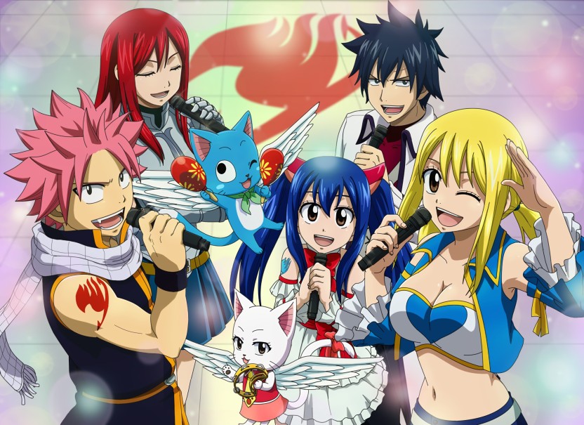 Athah Anime Fairy Tail Natsu Dragneel Lucy Heartfilia - Fairy Tails Strongest Team , HD Wallpaper & Backgrounds