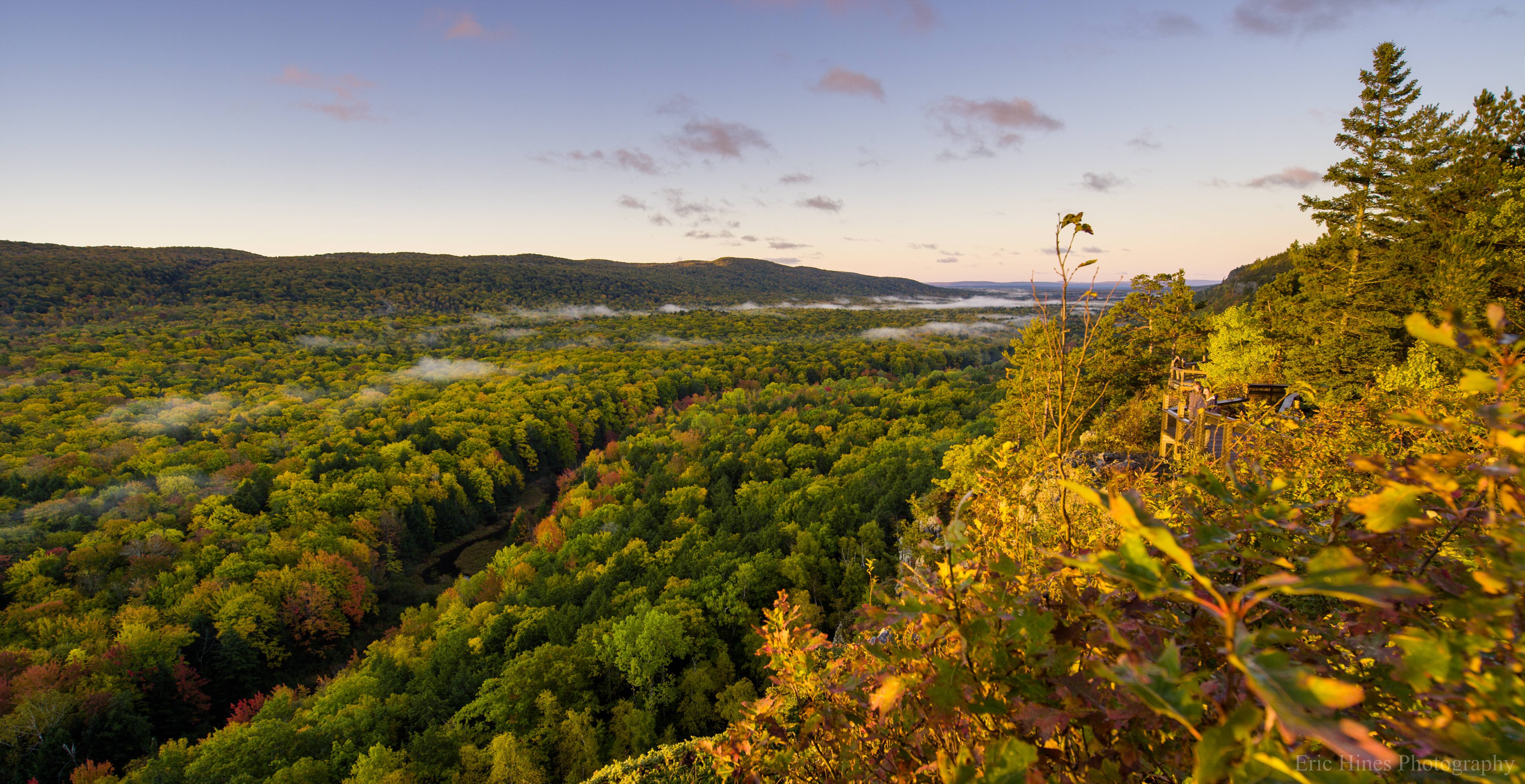 Sunrise In The Porcupine Mountains Of Michigan Wallpaper - Field , HD Wallpaper & Backgrounds