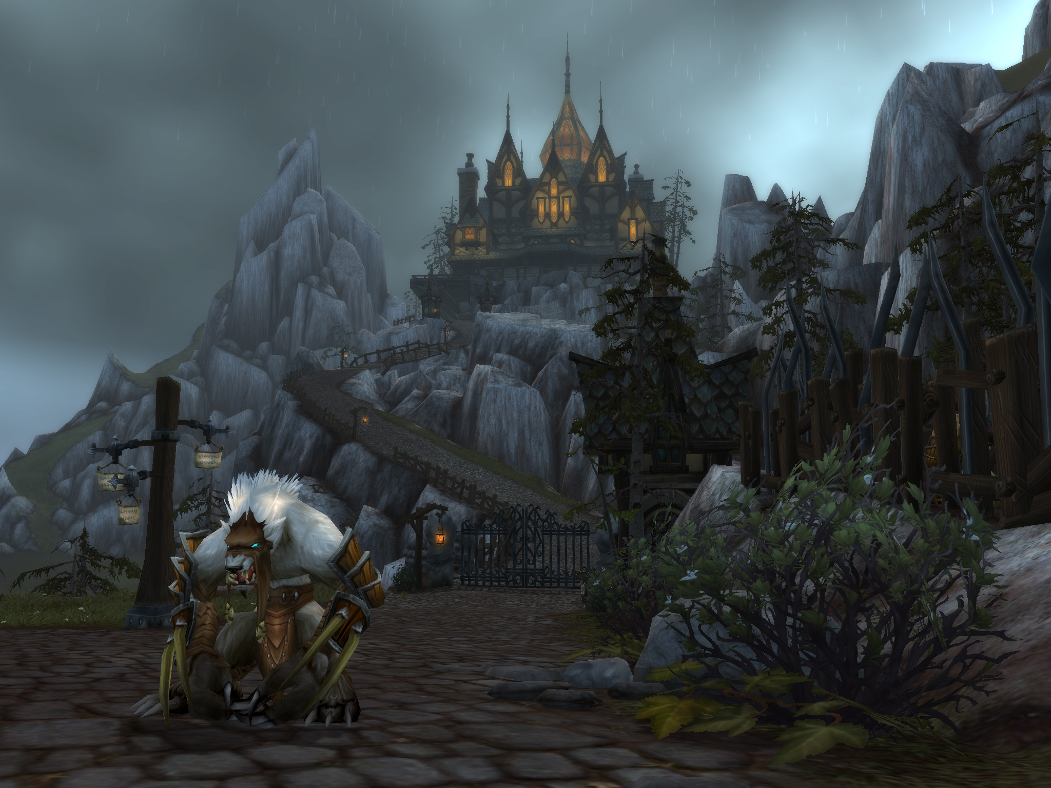 Wolf Peoples - World Of Warcraft Worgen City , HD Wallpaper & Backgrounds