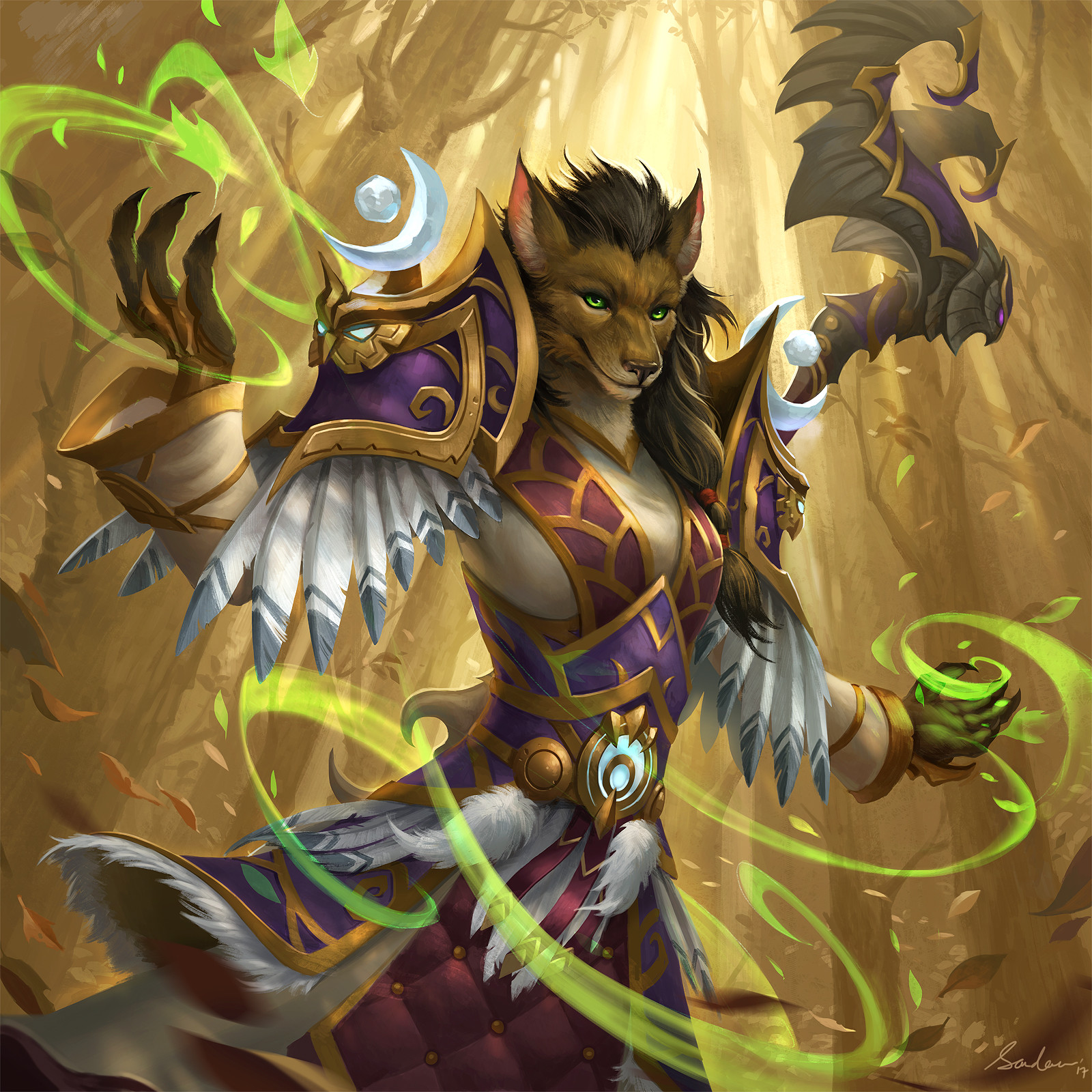 Worgen Druid By Sandara Tang World Of Warcraft Worgen Art Worgen Druid By Sandara Tang World Of Warcraft Worgen Art