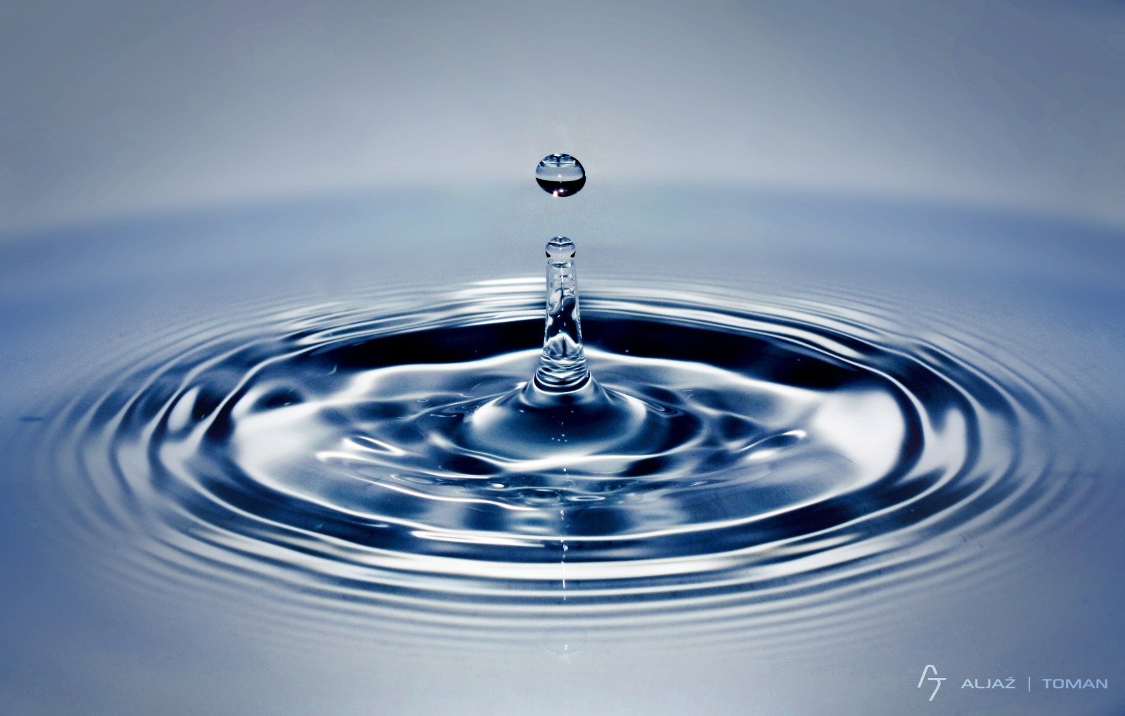 Water Drop Ripple Wallpaper - Water Drop With Ripples , HD Wallpaper & Backgrounds
