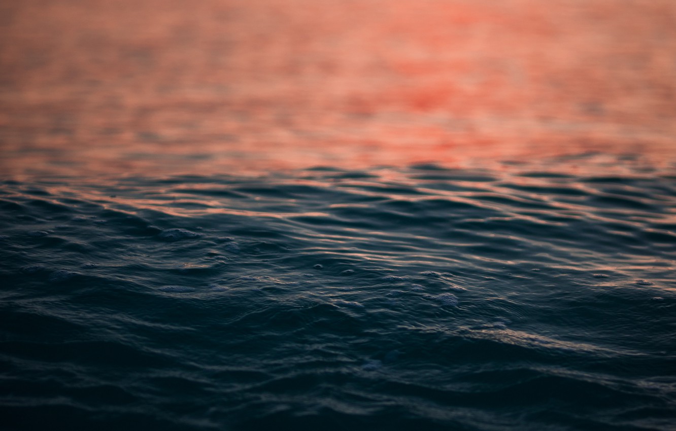Photo Wallpaper Sea, Water, Sunset, Ruffle, Sea, Sunset, - Wallpaper , HD Wallpaper & Backgrounds