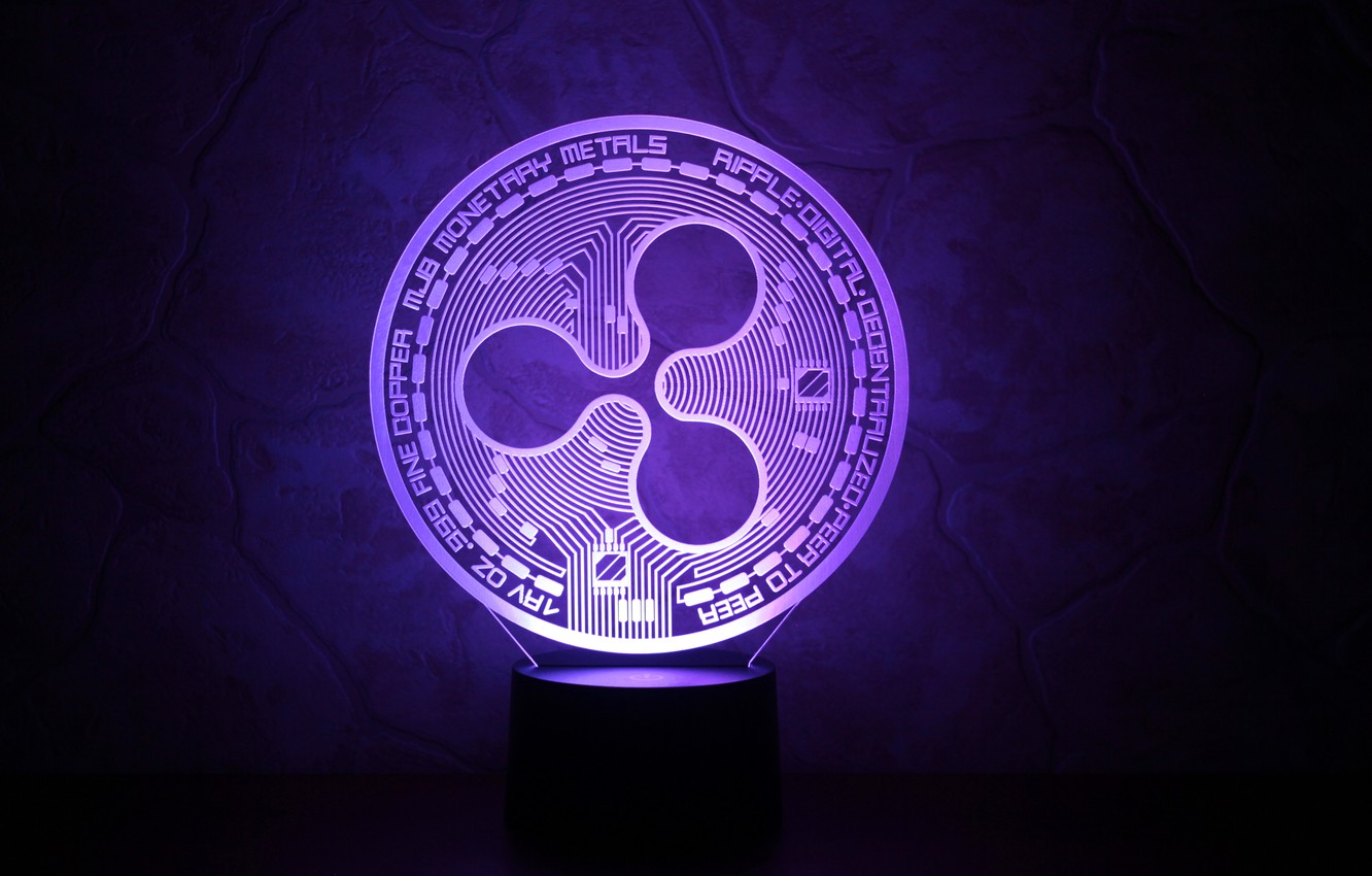 Photo Wallpaper Wall, Fon, Violet, Coin, Ripple, Cryptocurrency, - Xrp , HD Wallpaper & Backgrounds