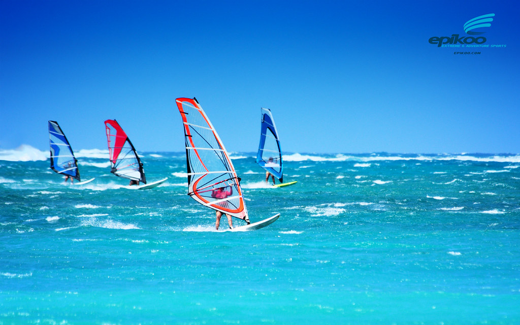 Epikoo Windsurfing Wallpaper - Windsurfing , HD Wallpaper & Backgrounds