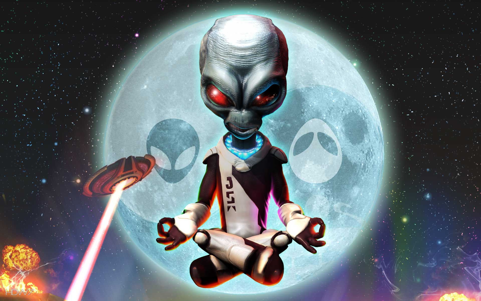 Destroy All Humans Path Of The Furon Alien Ownage Widescreen - Destroy All Humans Path , HD Wallpaper & Backgrounds