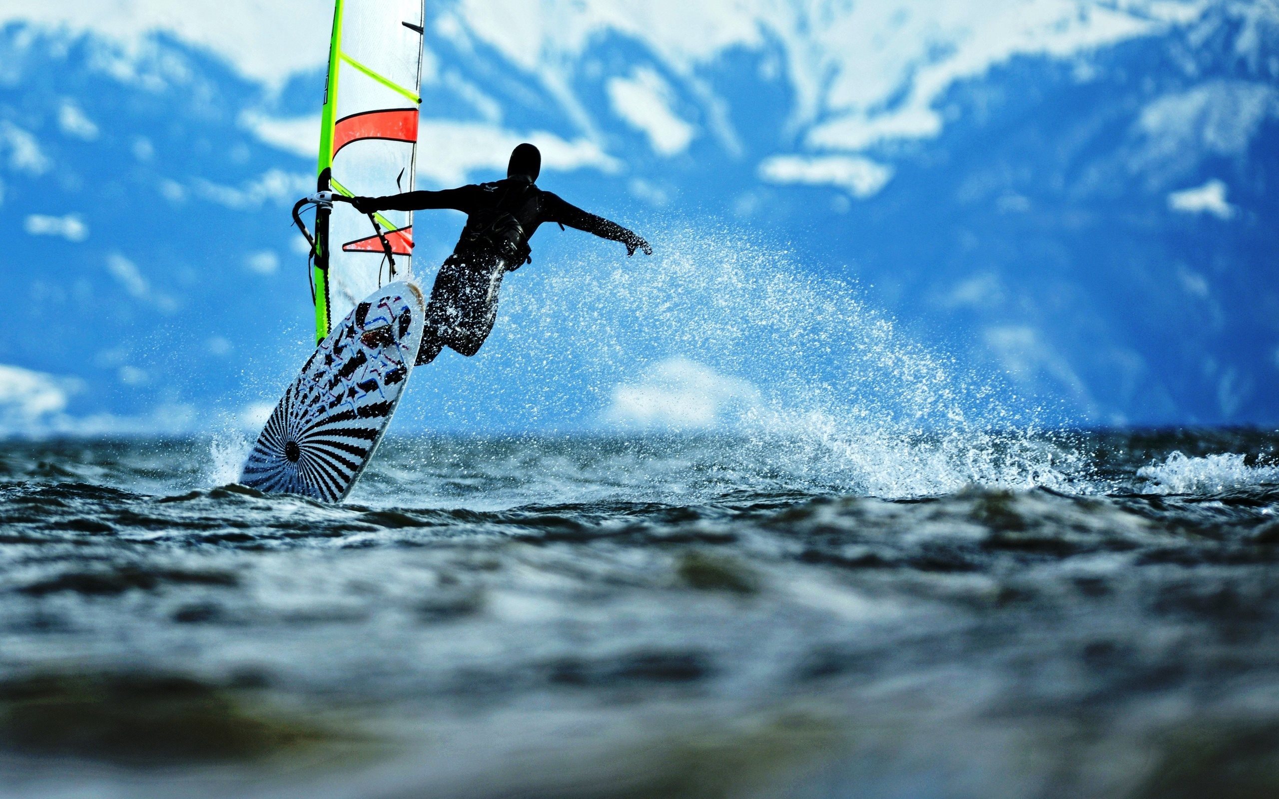 Windsurfing, Extreme, Jump, Sea - Extreme High Quality , HD Wallpaper & Backgrounds