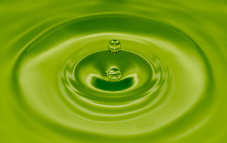 Water Drop Of Water Green Ripple, Drop Of Water, Green, - Water Drop Green , HD Wallpaper & Backgrounds
