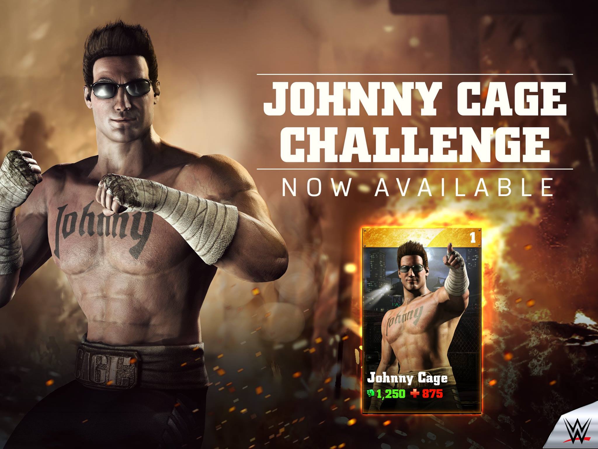 Johnny Cage Joins Wwe Immortals Roster - Wwe Immortals Johnny Cage , HD Wallpaper & Backgrounds