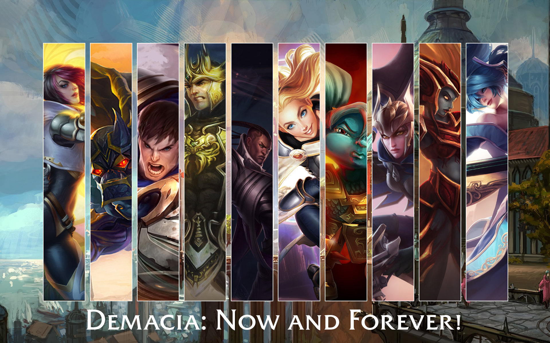 Demacia Now And Forever Wallpaper - League Of Legends Wallpaper Demacia , HD Wallpaper & Backgrounds