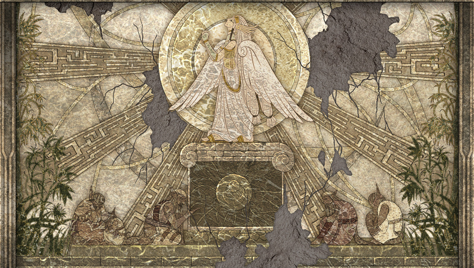 Fresco, Girl, Plants, Picture, The Ark Of Napishtim, - Ys , HD Wallpaper & Backgrounds