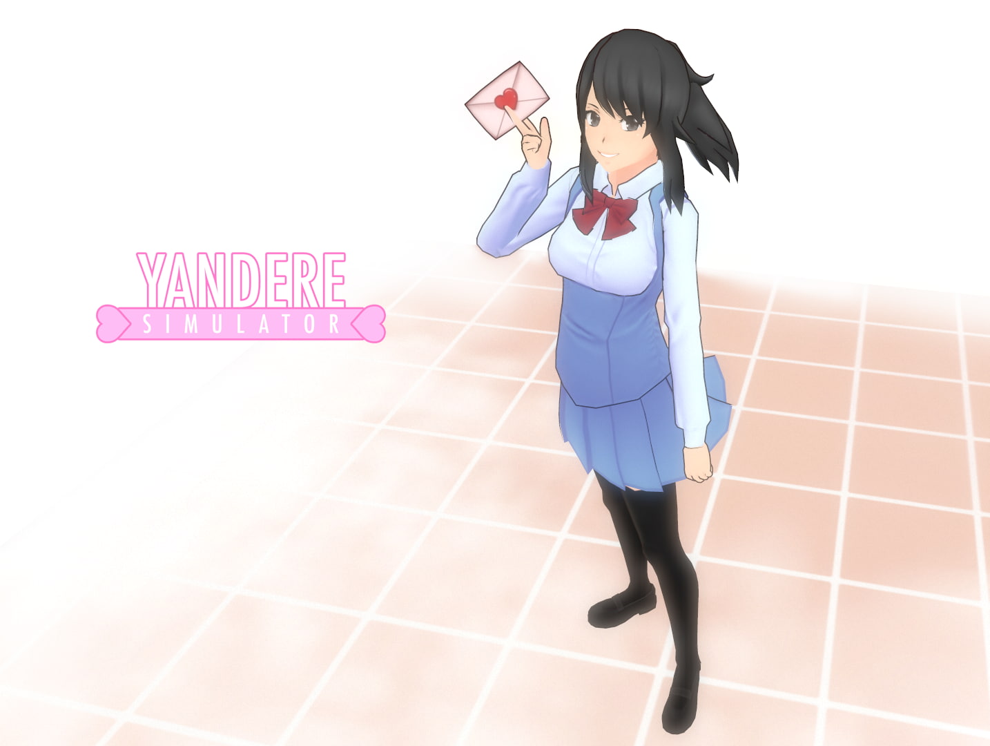 Girl In Student Dress Illustration, Aea, Yandere-chan, - Yandere Simulator Future Uniform Skin , HD Wallpaper & Backgrounds