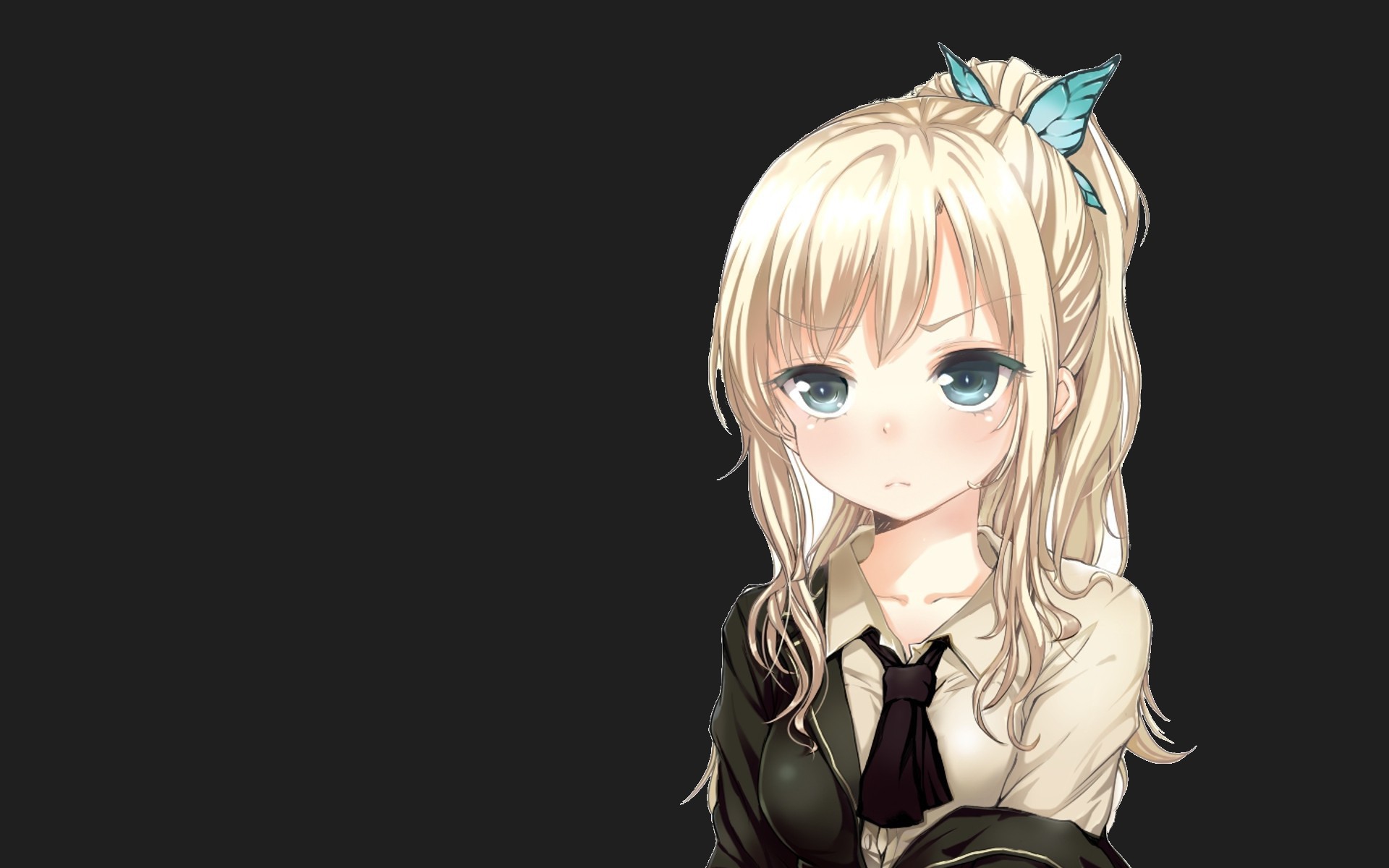 Wallpaper Boku Wa Tomodachi Ga Sukunai - Anime Girl Blonde Hair Ponytail , HD Wallpaper & Backgrounds