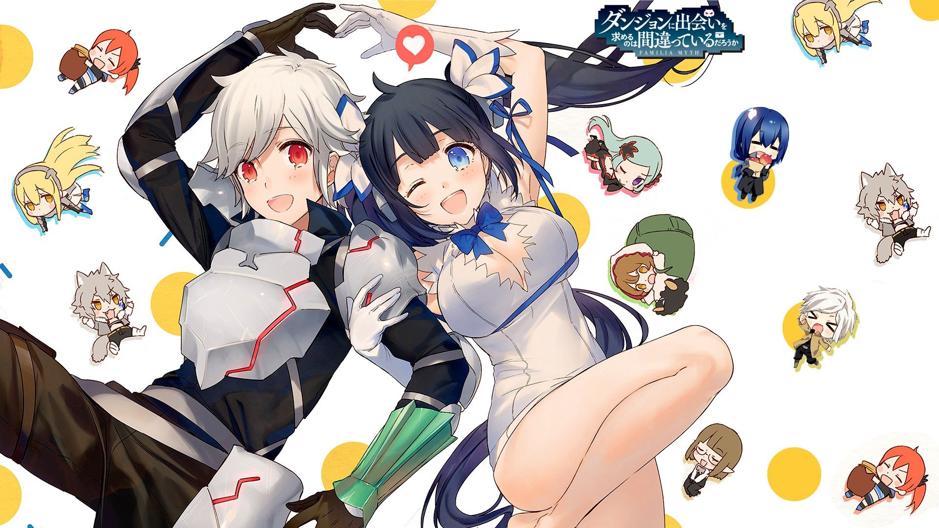 Wallpaper Anime Girls, Artwork, Dungeon Ni Deai Wo - Dungeon Ni Deai , HD Wallpaper & Backgrounds
