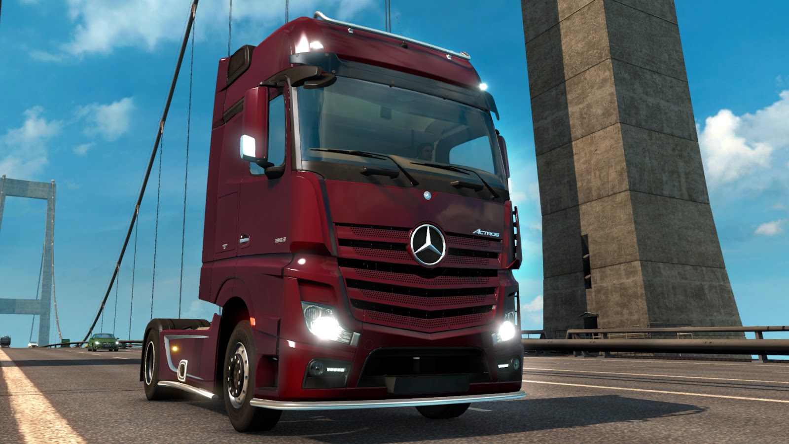 Euro Truck Simulator 2 Mercedes , HD Wallpaper & Backgrounds