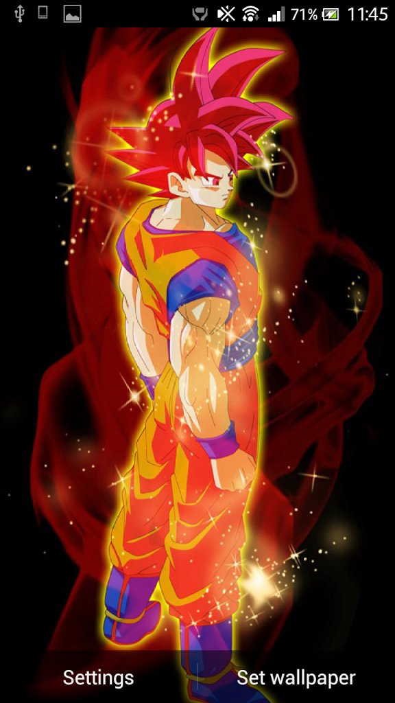 Super Saiyan Rage Gif - Goku Super Saiyan God Live , HD Wallpaper & Backgrounds