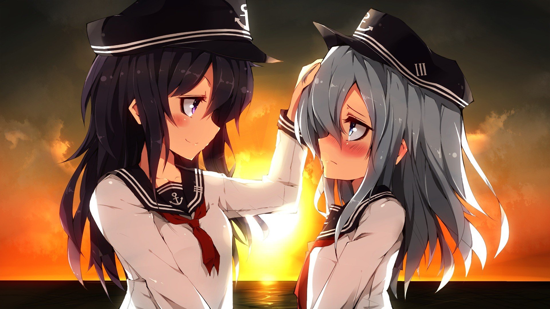 Anime, Kantai Collection, Hibiki , Anime Girls Wallpaper - Kantai Collection Hibiki Akatsuki , HD Wallpaper & Backgrounds