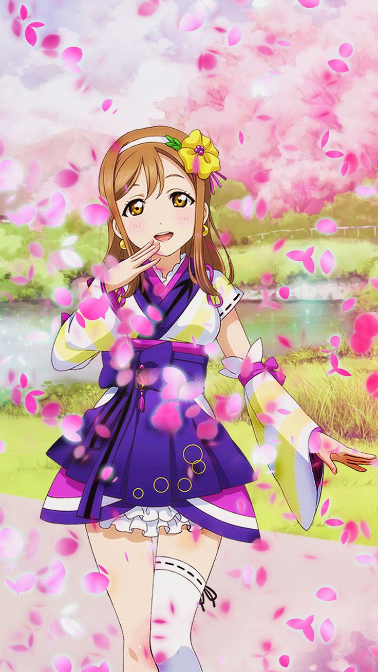 Anime Live Wallpaper Iphone 57 Pictures Falling Cherry Blossom