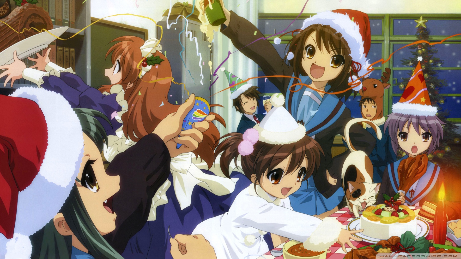 Hd 16 - - Melancholy Of Haruhi Suzumiya , HD Wallpaper & Backgrounds