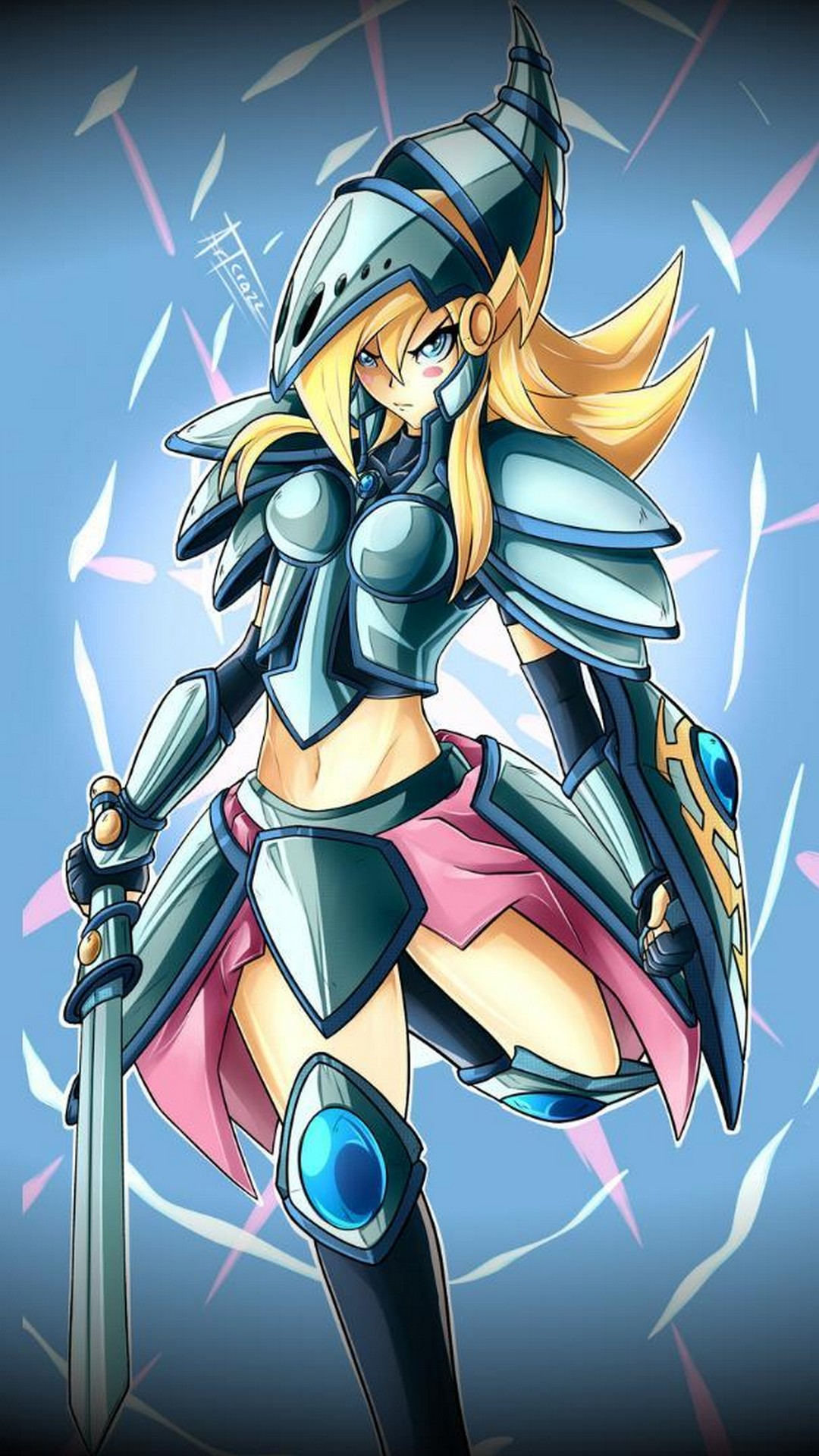 Hd Dark Magician Girl Iphone Wallpaper Resolution - Dark Magician Girl Wallpaper Iphone , HD Wallpaper & Backgrounds