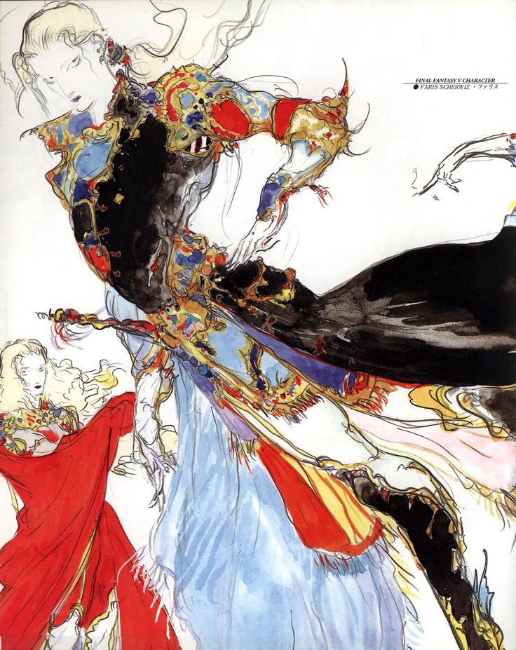 21 Best Images About Yoshitaka Amano On Pinterest - Final Fantasy 5 Artwork , HD Wallpaper & Backgrounds