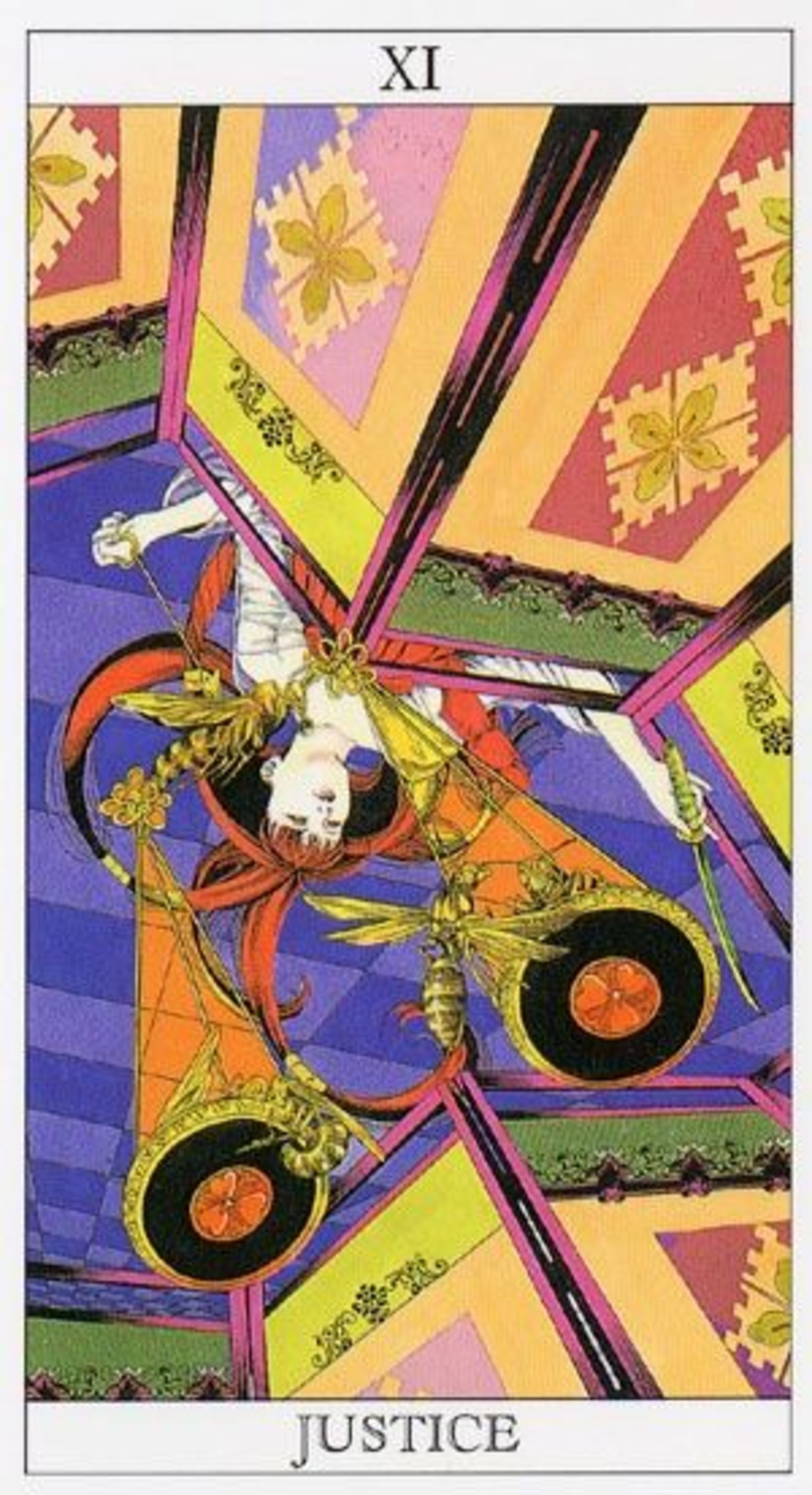 X - Amano Yoshitaka Tarot Justice , HD Wallpaper & Backgrounds