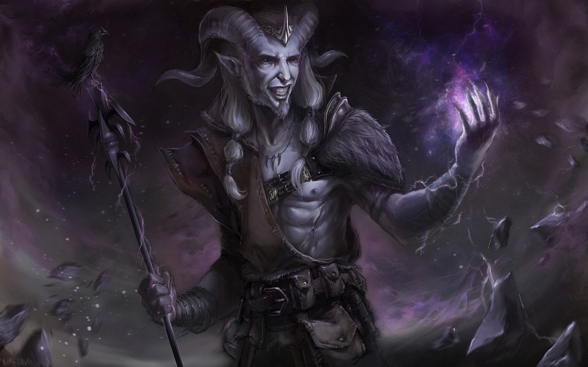 Evil Magic Fantasy Art , HD Wallpaper & Backgrounds