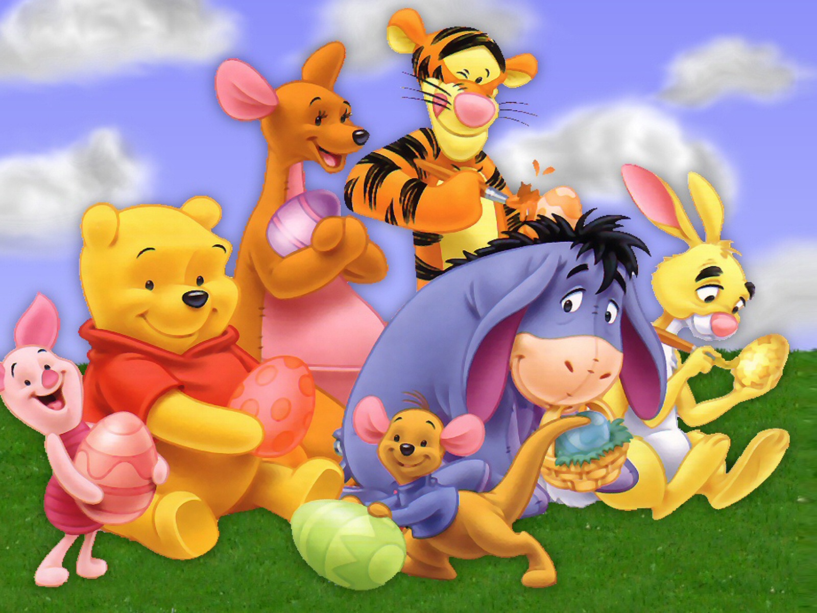 Cartoon Character Wallpapers 453529 - Winnie The Pooh Cartoon Character , HD Wallpaper & Backgrounds