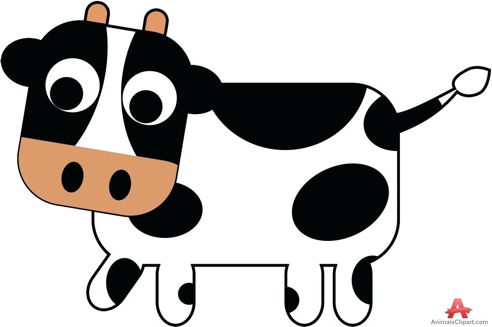 Cartoon Animals Clipart Kartoon - Dairy Cow , HD Wallpaper & Backgrounds