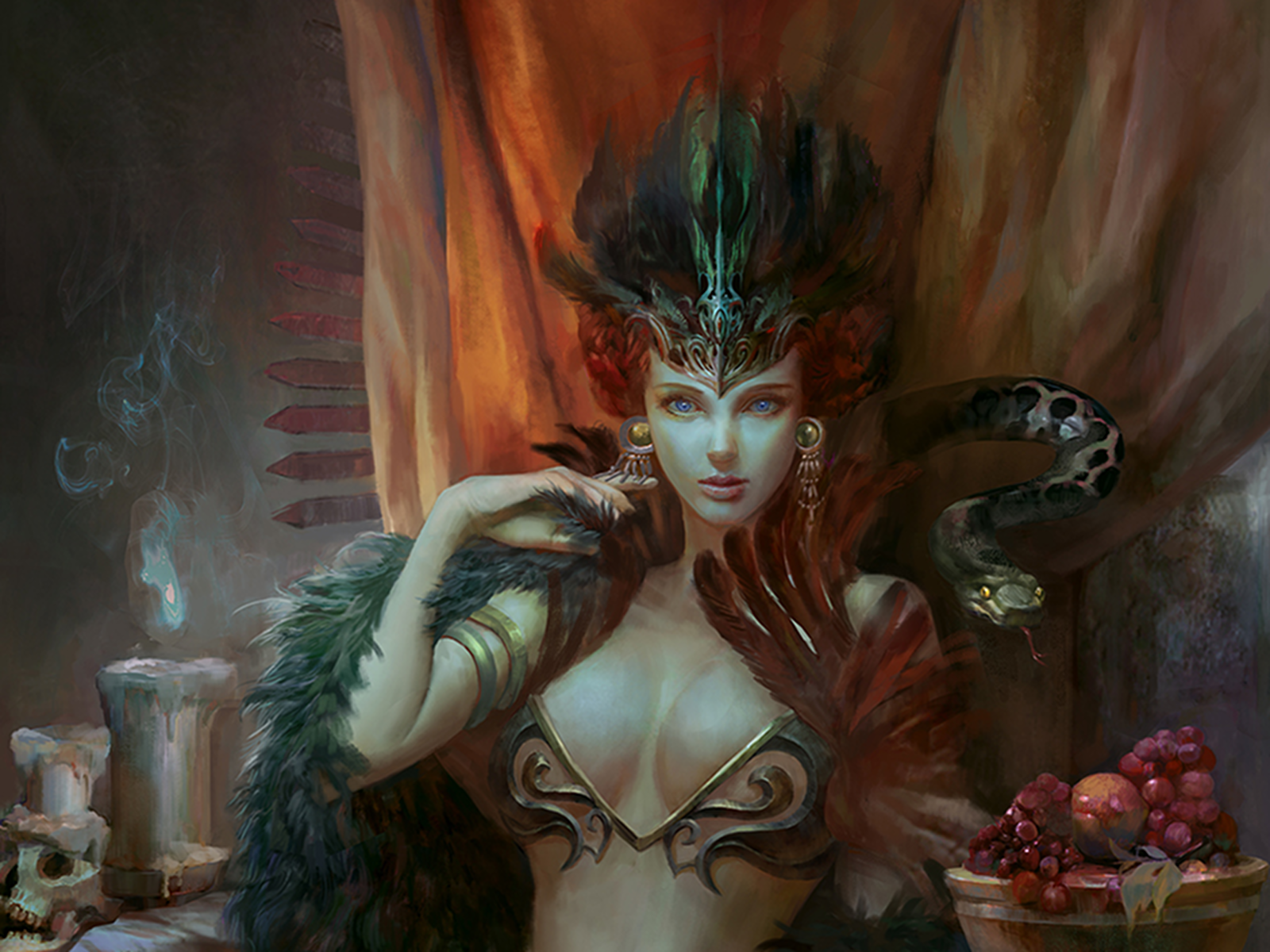 Persephone, Daughter Of Zeus - Persephone Fantasy Art , HD Wallpaper & Backgrounds