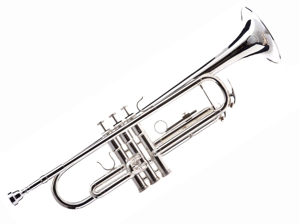 Hawk Wd-t313 Bb Trumpet With Case And Mouthpiece, Silver - Silver Trumpet , HD Wallpaper & Backgrounds