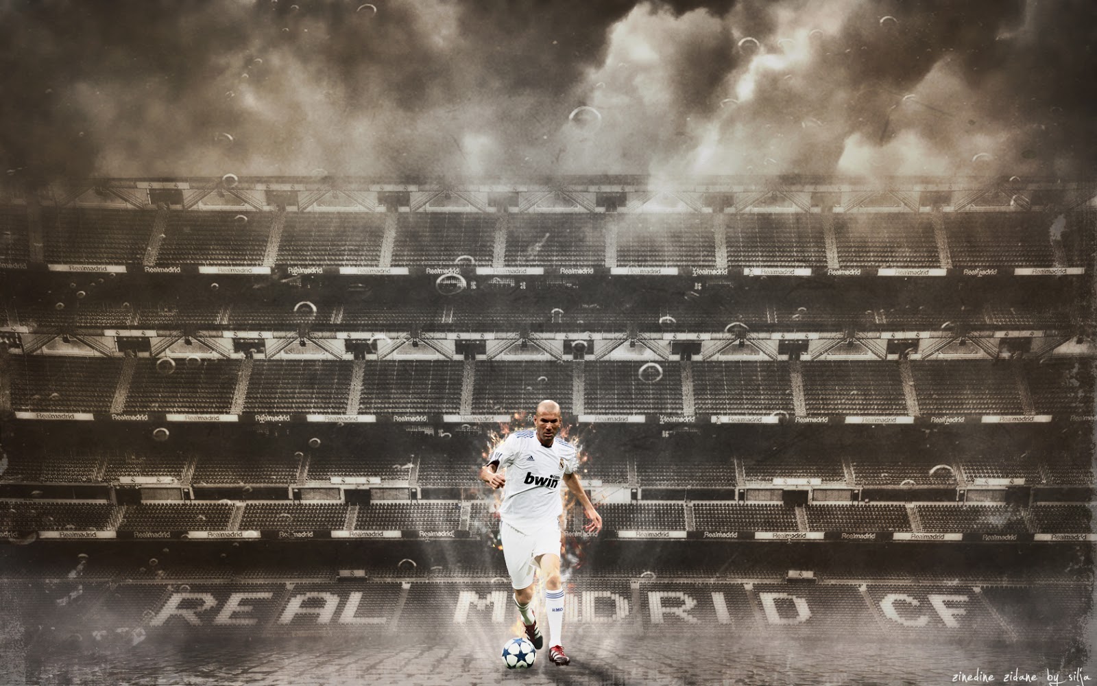 Zinedine Zidane Wallpapers - Santiago Bernabéu Stadium , HD Wallpaper & Backgrounds
