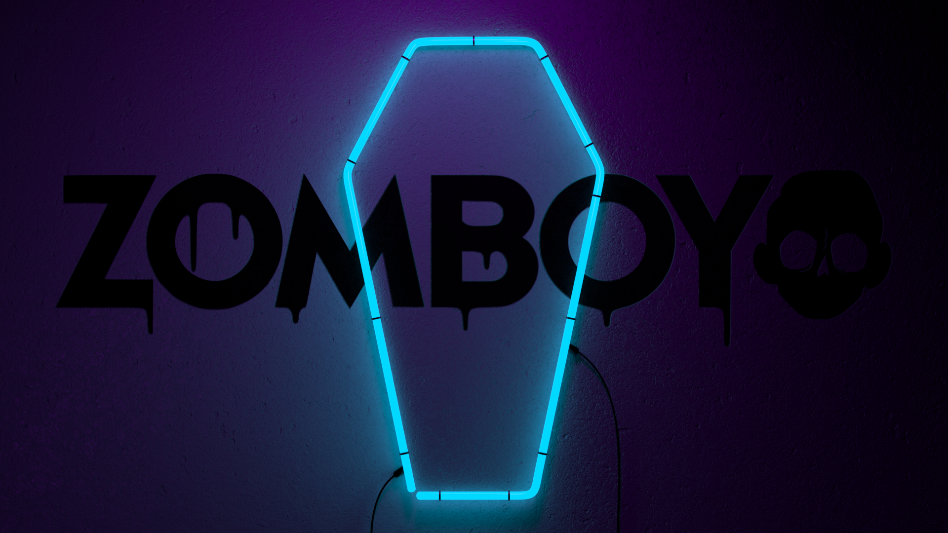 Blender - Zomboy Neon Grave Hd , HD Wallpaper & Backgrounds