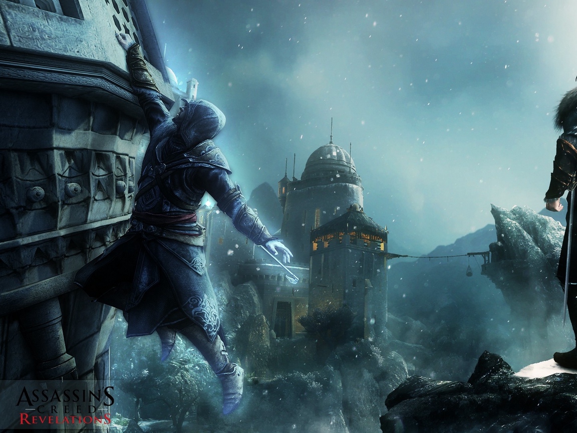 Wallpaper Assassins Creed Revelations, Desmond Miles, - Masyaf Assassin's Creed Revelations , HD Wallpaper & Backgrounds