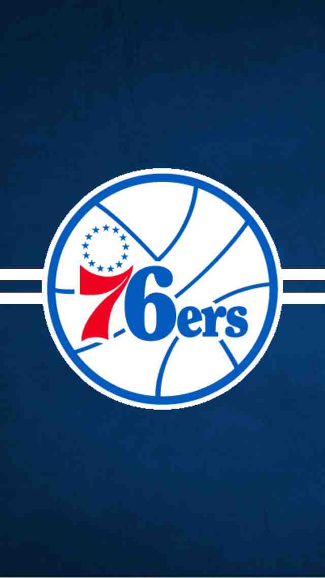 I Created This Iphone 5 Wallpaper For The Sixers - Philadelphia 76ers Logo Png , HD Wallpaper & Backgrounds