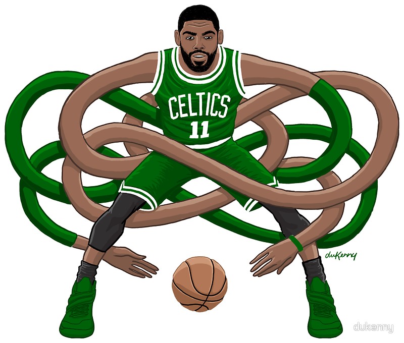 Celtics Wallpaper Kyrie - Kyrie Irving Animated Celtics , HD Wallpaper & Backgrounds