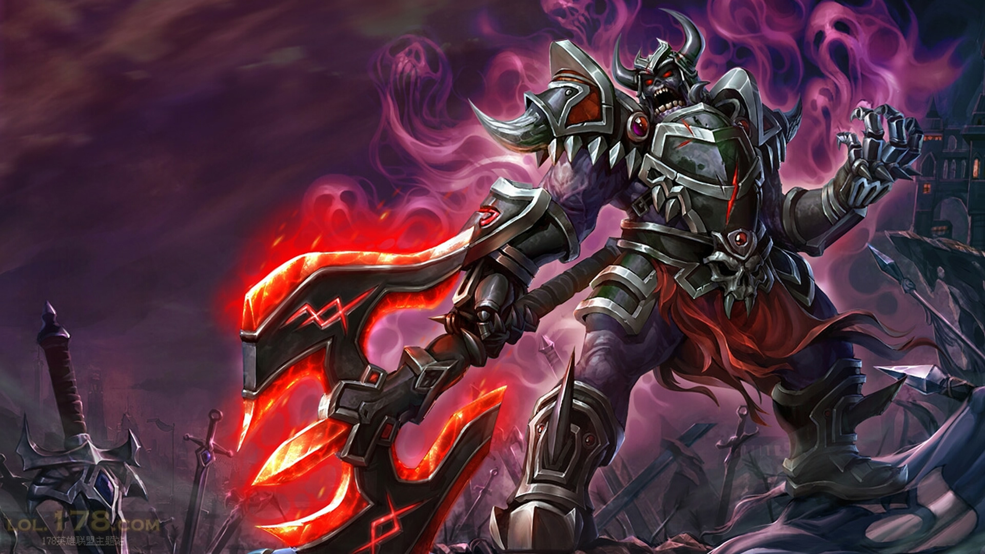 Warmonger Sion Chinese - League Of Legends Sion , HD Wallpaper & Backgrounds